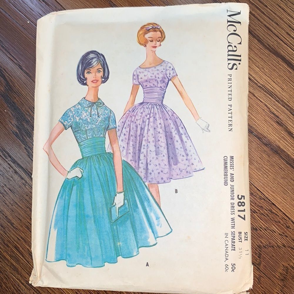 Vtg McCall’s dress pattern from 1961